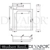 Hudson Reed Astra Basin Mixer Tap Waste Dimension