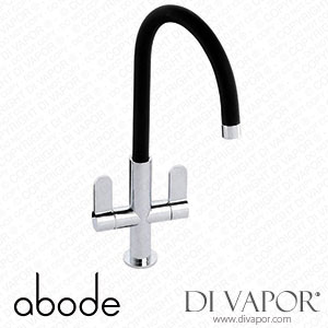 Abode AT1184 Linear Nero Monobloc in Chrome & Black Spare Parts