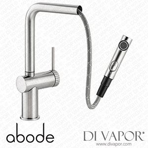 Abode AT2157 Fraction Single Lever Pull Out Spray in Brushed Nickel Spare Parts