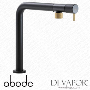 Abode AT2187 Agilis Single Lever in Matt Black and Brushed Brass Spare Parts