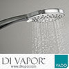 Vado ATM-HANDSET/SF-C/P Atmosphere Handset Hand Shower Head with Single Function Air Injection Techn