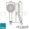 VADO ATM HandsetMF DB CP Spare Parts Diagram
