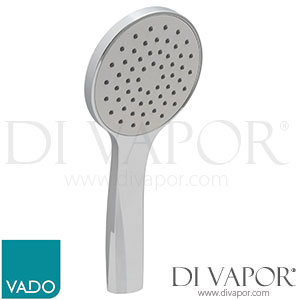 VADO ATM-HANDSET/SF-DB-CP Atmosphere 110mm Round Air-injected Single-Function Rub-Clean Shower Handset