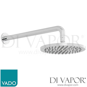 VADO ATM-HEADRO/B/SA-C/P Atmosphere Air-injected Round 200mm Shower Head with Shower Arm Spare Parts