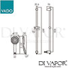 VADO ATM MFSRKWO CP Spare Parts Diagram