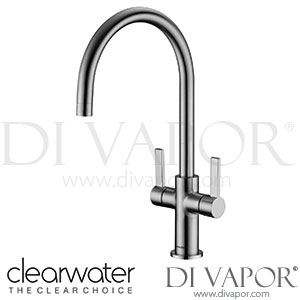 Clearwater AU2BN Auva C Twin Lever Brushed Nickel Monobloc Kitchen Mixer Tap Spare Parts