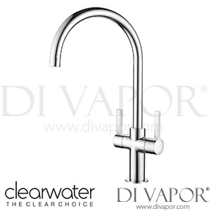 Clearwater AU2CP Auva C Twin Lever Chrome Monobloc Kitchen Mixer Tap Spare Parts