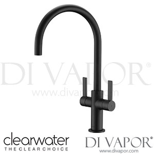Clearwater AU2MB Auva C Twin Lever Matt Black Monobloc Kitchen Mixer Tap Spare Parts