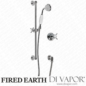 FIRED EARTH Avebury Hand Shower, Control Valve and Slider Rail (AVECONADDSLIDR2) Spare Parts