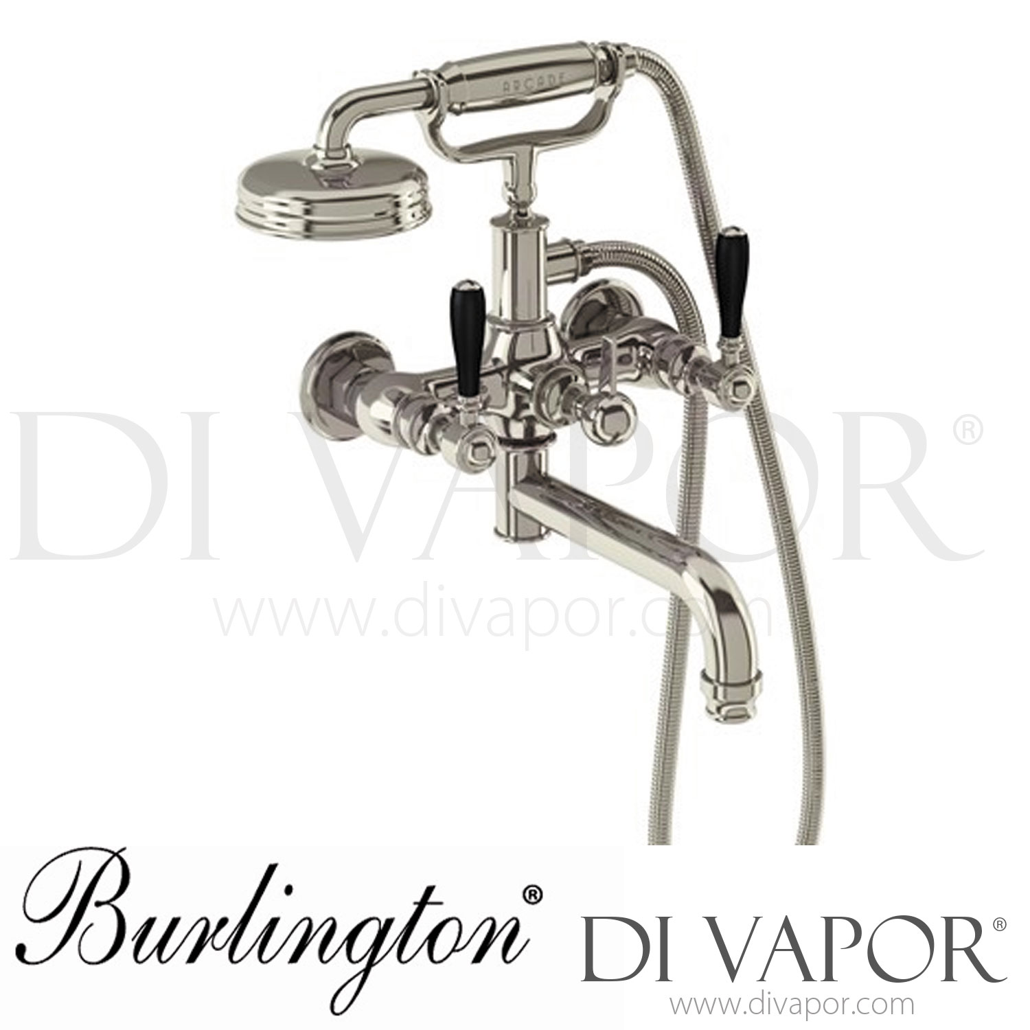 Burlington AWL19N Arcade Wall Mounted Bath Shower Mixer Tap Spare Parts