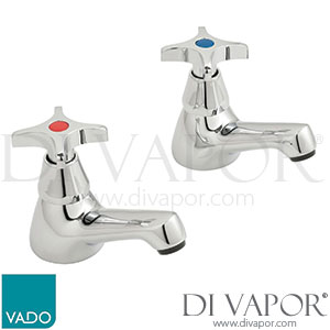 Vado AX-AST-206/CD-CP Astra Basin Pillar Taps CD Valve 1/2 with Cross Handles Spare Parts