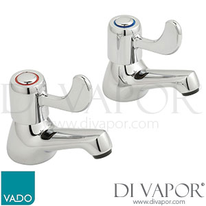 Vado AX-AST-306-CP Astra Basin Pillar Taps CD Valve 1/2 with Lever Handles Spare Parts