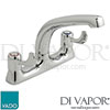 Vado AX-AST-353-CP Astra Kitchen Mixer Tap CD Valve with Lever Handles