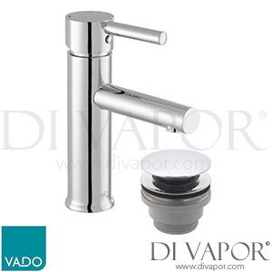 Vado AX-NUR-100/CC-CP Nuri Mono Basin Mixer + Push Waste Spare Parts