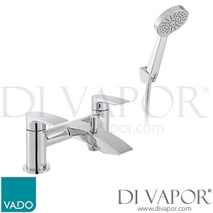 Vado AX-ROW-130+K-CP Rowe Bath Shower Mixer + Shower Kit Spare Parts