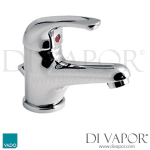 Vado Axis AXI-100-FR-C/P H2Eco Mono Basin Tap with Pop Up Waste and Flow Regulator Chrome