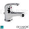 Vado Axis AXI-100-FR-C/P H2Eco Mono Basin Tap with Pop Up Waste and Flow Regulator Chrome