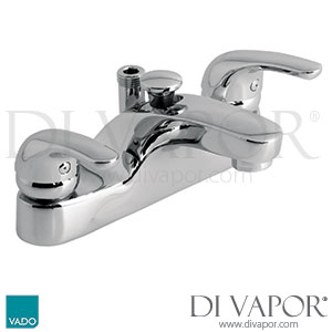 VADO AXI-130-C/P Axis Bath Shower Mixer Deck Mounted without Kit Spare Parts