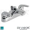 VADO Axis Bath Shower Mixer without Kit Spare Parts
