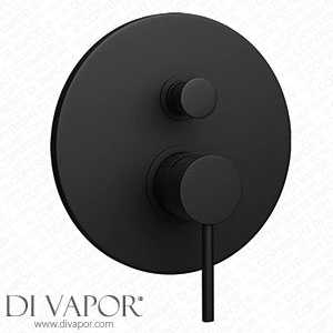 Arezzo Matt Black Round Concealed Manual Shower Valve with Diverter - AZ-MSVD Spare Parts