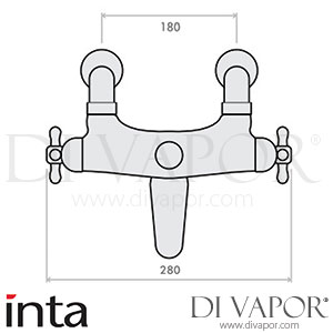 Inta AZJ004CP Traditional Thermostatic Bath Shower Mixer Spare Parts