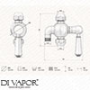Arezzo Thermostatic Shower Diagram