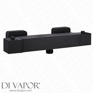 Arezzo Matt Black Square Thermostatic Bar Shower Valve - AZSQBBV Spare Parts
