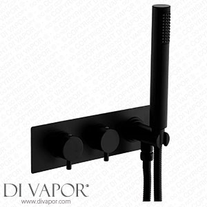 Arezzo Matt Black Round Wall Mounted Thermostatic Shower Valve with Handset - AZSVHMB Spare Parts