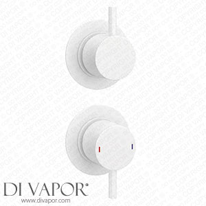 Arezzo Matt White Concealed Individual Stop Tap + Thermostatic Control Shower Valve - AZWRDSV3 Spare Parts