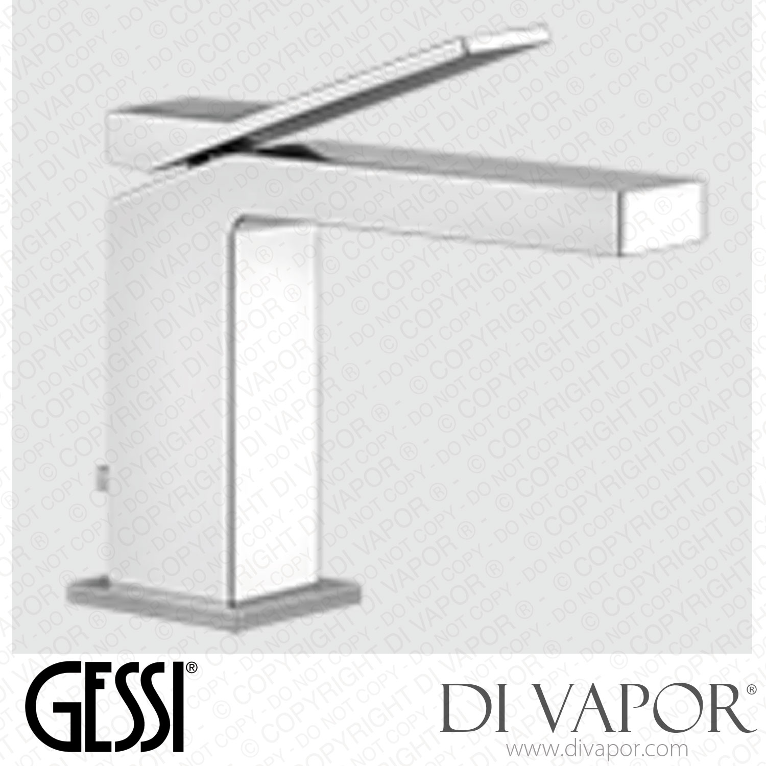 "Gessi Basin Mixer, Flexible Connections, With Waste (Art. 53001) Spare