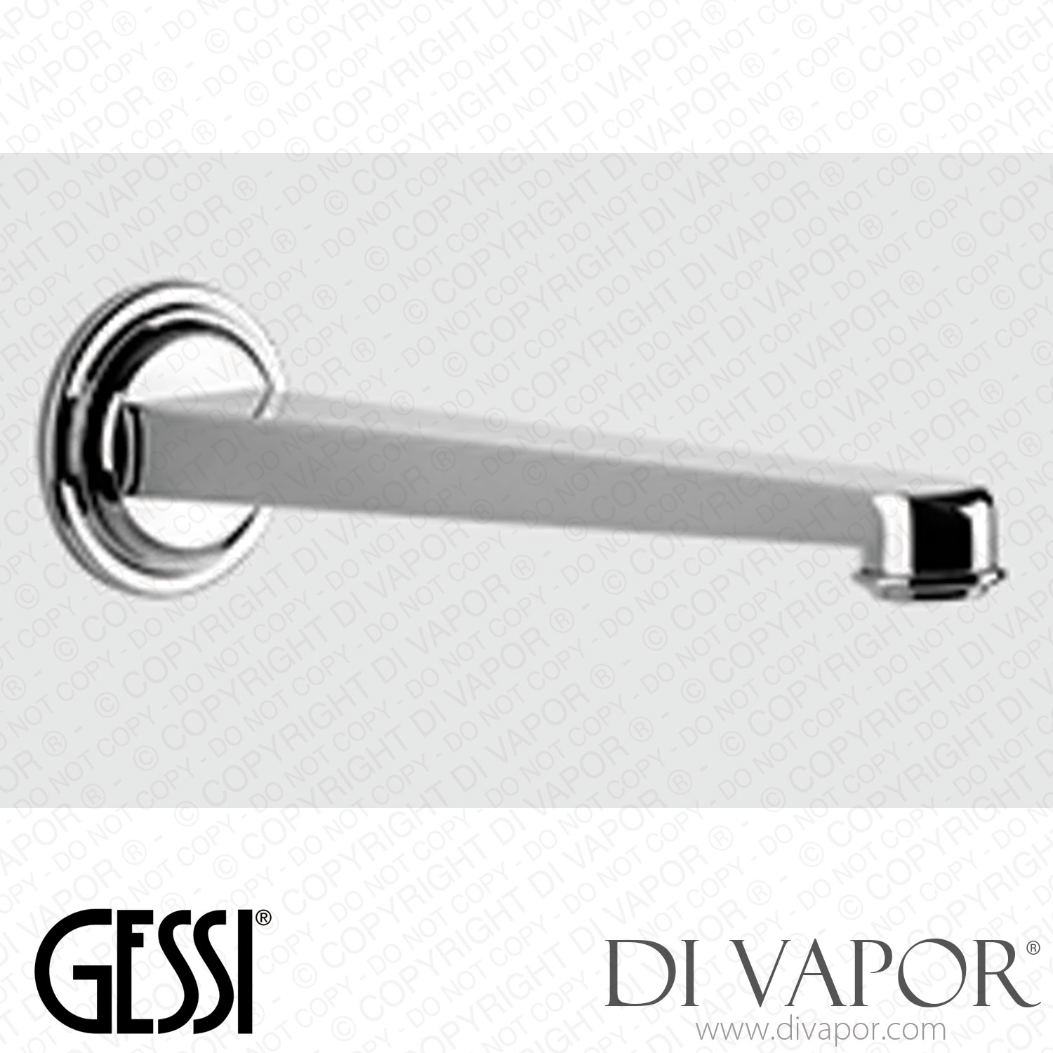 Gessi Wallmounted Basin Spout, Medium Spout (Art. 65102) Spare Parts