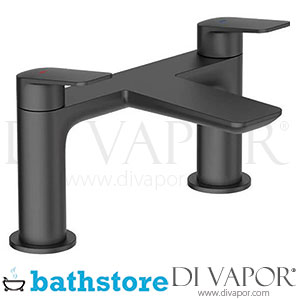 Bathstore Aero Deck Mounted Matt Black Bath Tap Spare Parts - B DV 116