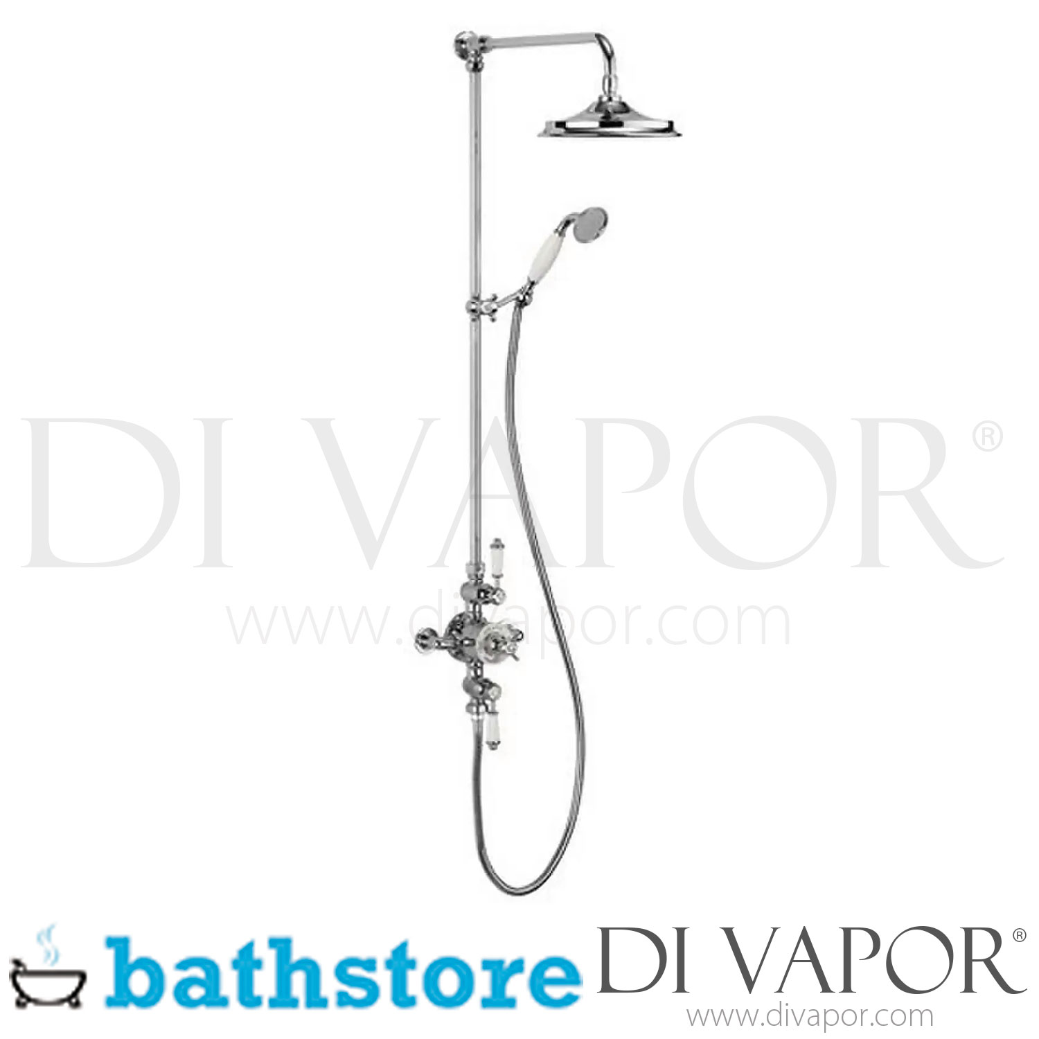 Bathstore Grand Exposed Thermostatic Shower Valve System (including