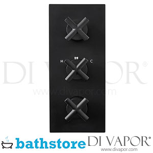 Bathstore Noir Black Concealed Shower Valve Triple Thermostatic Spare Parts - B DV 179