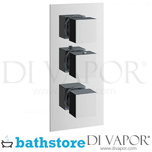 Bathstore Square Chrome 3 Outlet Thermostatic Shower Valve Spare Parts - B DV 183