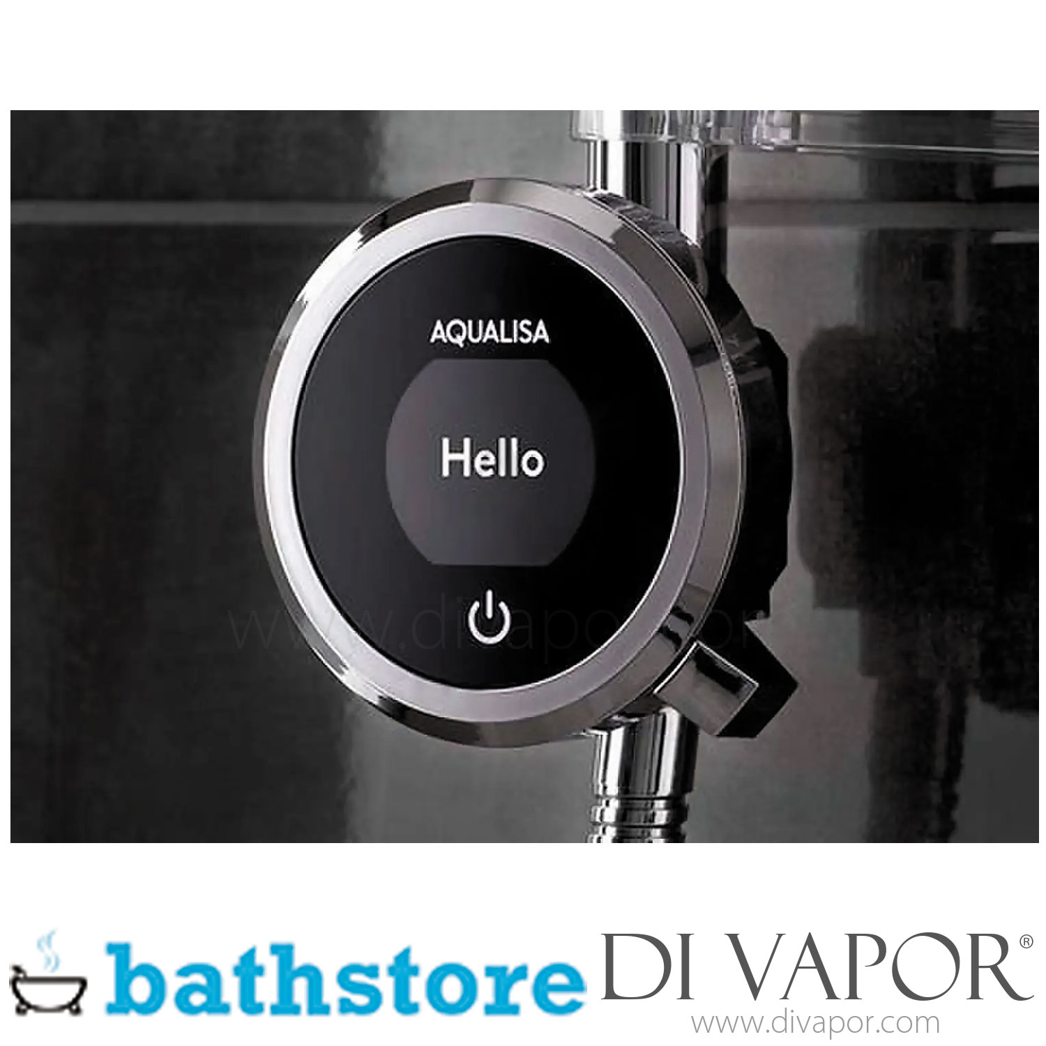 Bathstore Aqualisa Quartz Touch Exposed Digital Shower & Ceiling Head