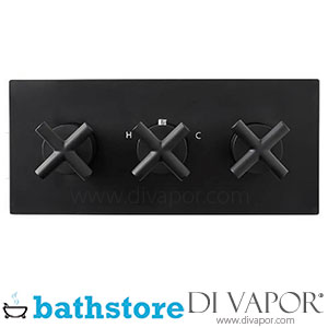 Bathstore Noir Black Concealed Triple Thermostatic Horizontal Shower Valve Spare Parts - B DV 232
