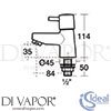 Ideal Standard B0168AA Spare Diagram