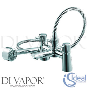 Ideal Standard B0173AA Senses Sphere 2 Hole Bath Shower Mixer with Kit Spare Parts