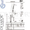 Ideal Standard B0245AA Mixer Spare Tech Diagram