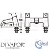 Ideal Standard B0247AA Mixer Spare Diagram