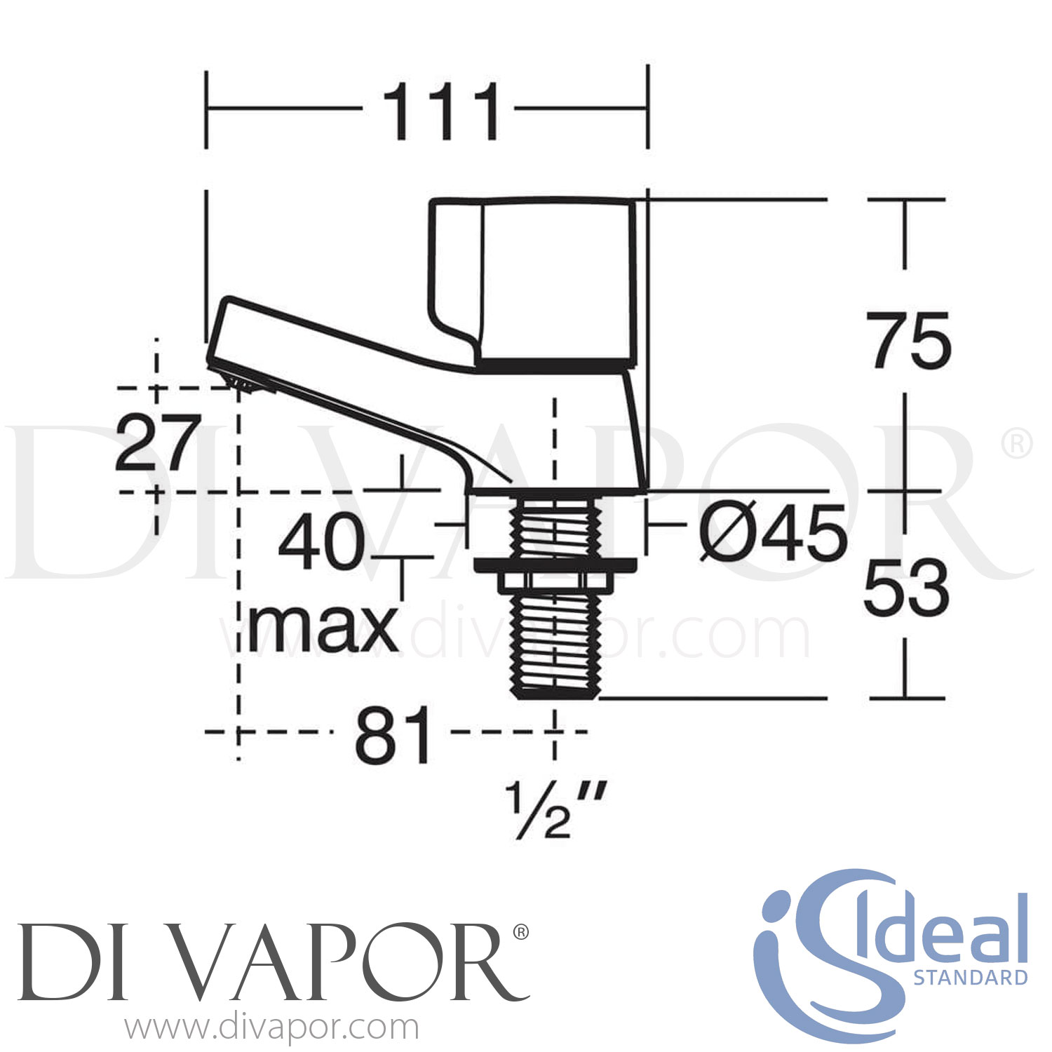 Ideal Standard B0349AA Alto Bathroom Basin Pillar Taps Spare Parts