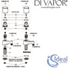 Ideal Standard Alto Basin Pillar Taps Spares