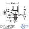 Ideal Standard B0350AA Spare Diagram
