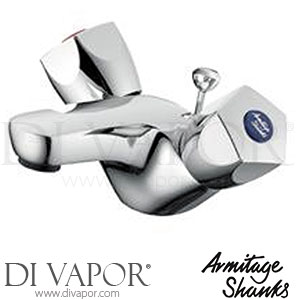 Armitage Shanks B0357AA Sandringham 21 Basin Mixer Pop Up Waste 5LPM Flow Limiter Tap Spare Parts