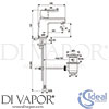 Ideal Standard B0406AA Mixer Spare Diagram
