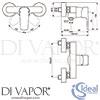 Ideal Standard B0716AA Mixer Spare Diagram