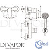 Ideal Standard B0717AA Mixer Spare Diagram