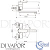 Ideal Standard B0726AA Mixer Spare Diagram