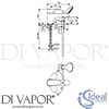 Ideal Standard B0733AA Mixer Spare Diagram